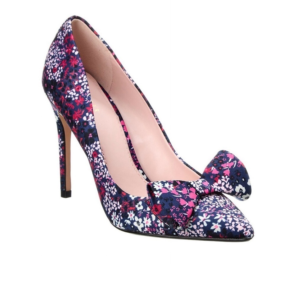 Ted Baker Zafiina Canvas Purple Pump NWT (Size 37.5)